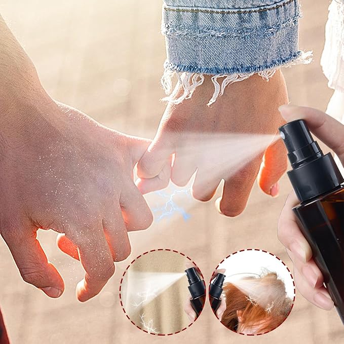 Anti Static Spray - Clothes Static Remover, Instant Travel Size 100ml | Fabric Electricity Eliminator for Shirts, Dresses, Jackets, Skirts, Sweaters, Pants, Daily Wear, Portable Clothing Solution