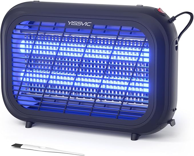 YISSVIC 20W Indoor Bug Zapper Electric Fruit Fly Traps for Indoors Mosquito Zapper Electric Fly Zapper Moth Gnat Insect Killer for Home Office Garage Kitchen Dining Living Room (Black)