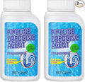 2PC Drain Clog Remover, Pipeline Dredging Agent, Powerful Quick Cleaning Drain Toilet Cleaner Tool, Unclog Toilet Clog And Kitchen Sink Pipe Unblocker Powder