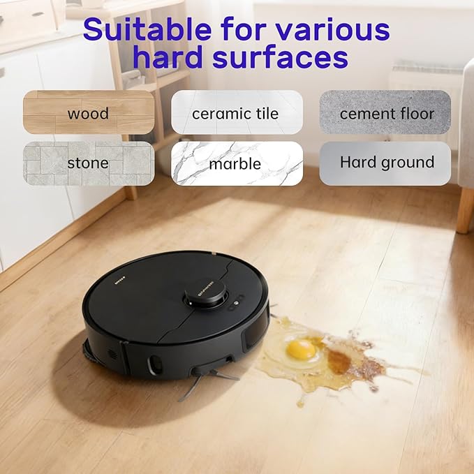Lavender Floor Cleaning Solution 1L Compatible with Dreame Wet & Dry Vacuum and Robot， Residue & Streak Free,Suitable for All Robot Vacuum Cleaners and Wireless Wet Dry Dual-Use Vacuum Cleaners
