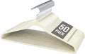 Velvet Hangers 50 Pack, Slim Non-Slip Clothes Hangers Space-Saving for Closet, Heavy Duty for Pants, Coats, Skirts, Jeans, Sweaters and More, Nylon-Flocked, Ivory