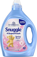 Snuggle SuperFresh Fabric Softener Liquid, Ultra Concentrated, 78.8 Oz, 150 Medium Loads, Spring Burst Fabric Conditioner, Lasting Scent, Fights Stubborn Odors, Softens, Reduces Static & Wrinkles