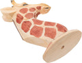Housoutil Giraffe Shaped Eyeglasses Stand Wooden Desktop Eyewear Organizer Display Rack for Sunglasses Storage Home Office Decor