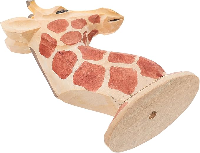 Giraffe Shaped Eyeglasses Holder Wooden Glasses Stand Decorative Eyewear Organizer Tabletop Rack for Home Office Display
