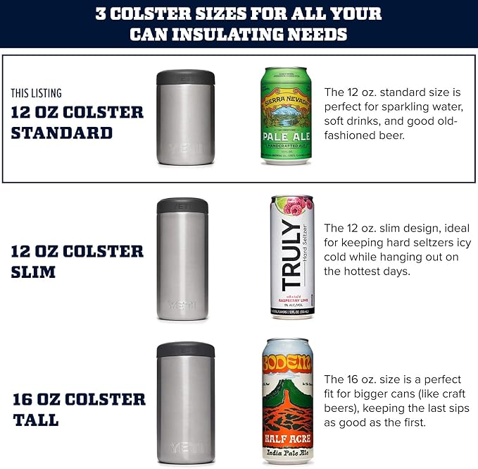 YETI Rambler 12 oz. Colster Can Insulator for Standard Size Cans, Seafoam, 1 Count (Pack of 1)