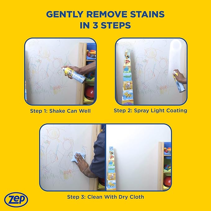 Zep Foaming Wall Cleaner - 18 oz (Case of 4) ZUFWC18 - Removes Stains Without Damaging Finishes