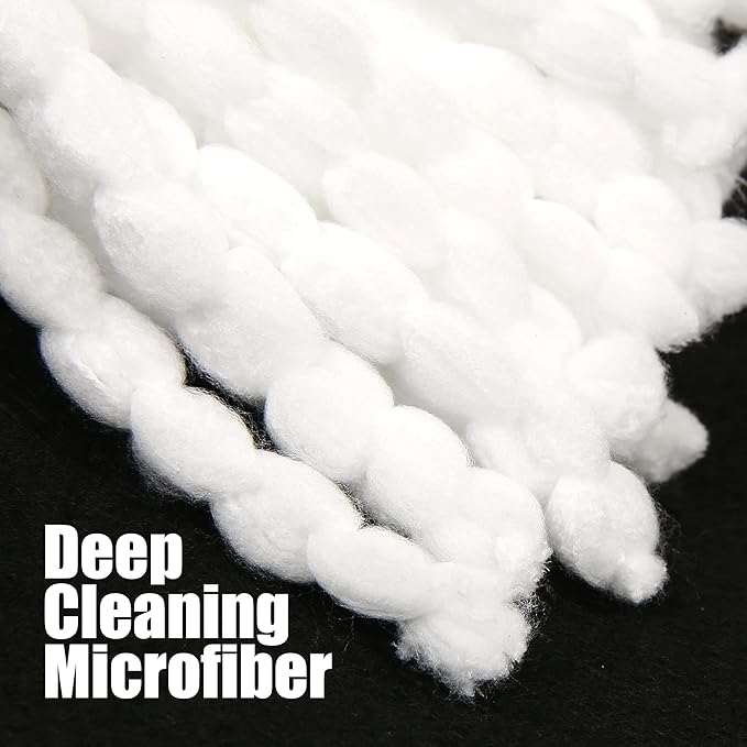 2 Pack Mop Replace Head Compatible with Ocedar Easy Wring Spin Mop, Microfiber Mop Refill Spin Mop Replacement, Deep Cleaning Machine Washable and Easy-to-Replace