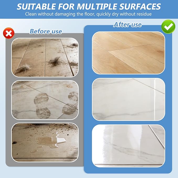 Floor Cleaning Solution Compatible With Roborock Robot Vacuum And Mop Cleaner， Deep Cleans For Multiple Hard Floors, for Robot & Wet Dry Vacuums Mopping Floor Cleaners Solution , 33.8 Fl. OZ(1 Bottle)