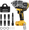 Cordless Impact Wrench for DeWALT 20V MAX Battery,1500Nm (1106 Ft-Lbs) 1/2" Brushless Impact Gun, LED Work Light, 3-Speed High Torque Power Tool for Tire Removal, Rusted Bolts (No Battery)