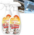 FIELL Heavy-Duty Kitchen Degreaser Foam Cleaner,Clean Kitchens Up Kitchen Oil Stains spray,Heavy Oil Stain Cleaner Kitchens,Multi Functiona Foam Cleaners Spray (2PC)