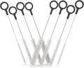 Heavy Duty Cleaning Brushes Set of 8 - Extra Long Straw Cleaners for Metal and Plastic Reusable Drinking Straws, to Clean Small Spaces, Sippy Cups, Water Bottles - Sturdy Hard Brush Bristles
