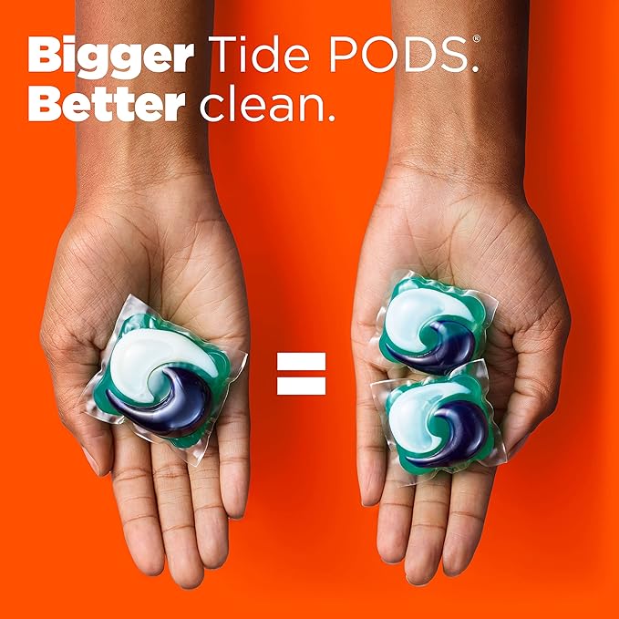 Tide Power Pods with Febreze Laundry Detergent Pacs, 63 Count, Spring & Renewal Scent, All-Day Freshness