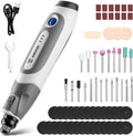 Mini Cordless Rotary Tool:DEKOPRO 3.7V Rotary Tool Variable Speed Display with Type-C Charging, Power Rotary Tool with 70 Accessories for Sanding, Engraving, Polishing, Drilling, Cutting, DIY (Blue)
