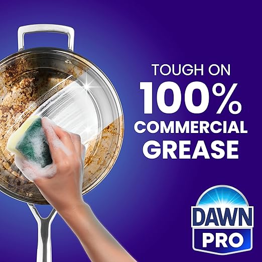 Dishwashing Liquid Soap Detergent by Dawn Professional, Bulk Degreaser Removes Greasy Foods from Pots, Pans and Dishes in Commercial Restaurant Kitchens,Regular Scent, 5 gal.
