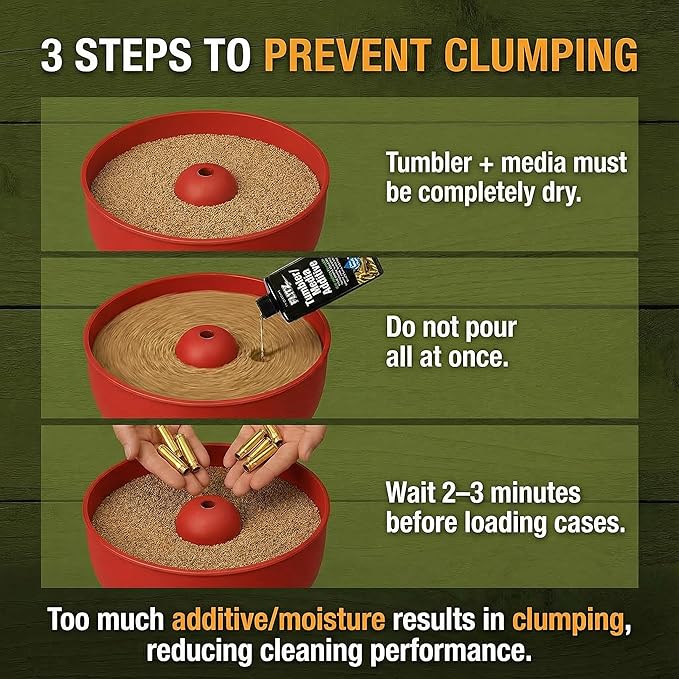 Flitz Tumbler Media Additive - 7.6oz Bottle of USA-Made Brass Cleaner Reloading Liquid for Ammo, Copper, & All Metals - Ammonia-Free Tumbling Polish to Remove Oxidation, Powder Residue (3 Pack)