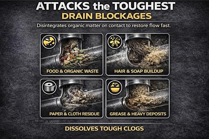 Black Swan 09020 ZAP Drain Pipe Opener, 32 Ounces, Heavy-Duty Formula Clears Clogged Drains & Waste Lines, Thaws Frozen Lines, Disintegrates Organic Matter, Safe for Septic Tanks