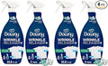 Downy Wrinkle Releaser Spray, All In One Formula, Removes Wrinkles, Static and Odor Eliminator, Crisp Linen Scent, 33.8 Fl Oz (Packaging May Vary),(Pack of 4)