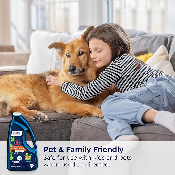Bissell® Multi-Surface with Febreze + Gain, 34451, 64 oz, Safe of Sealed Hard Floors and Area Rugs, Dissolves Dirt, Grime, and Tough Sticky Messes, Febreze Original Gain Scent