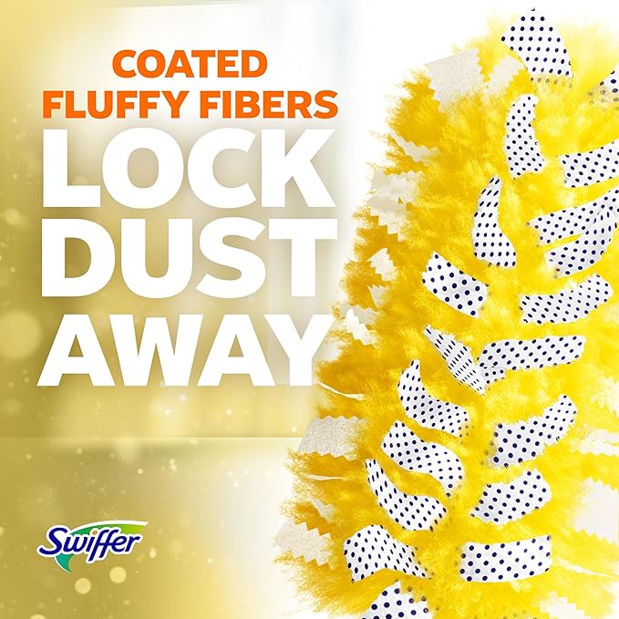 Swiffer Dusters Heavy Duty Multi-Surface Duster Refills for Cleaning, Lavender, 11 Count
