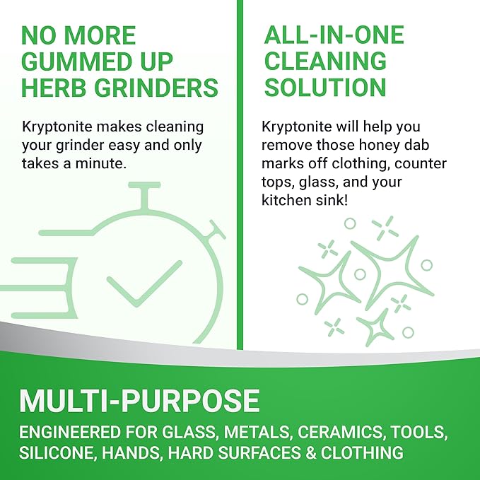 KLEAR Kryptonite Multipurpose Glass Cleaner |Powerful Cleaning 5-1 Combo | Glass Friendly & Alcohol-Free Glass Cleaner| Coat, Relax, Rinse| 9 oz (Pack of 1)