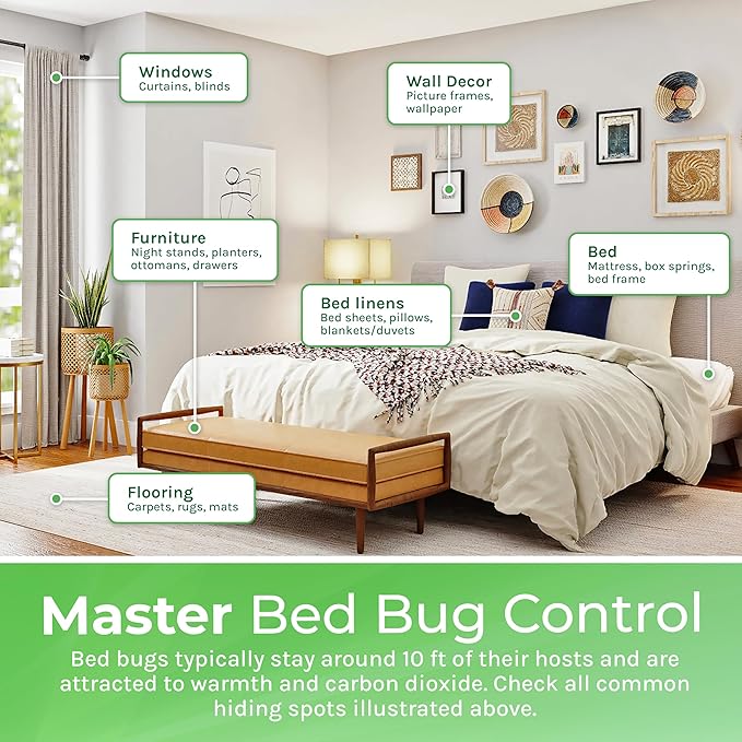 Hygea Natural Extra Strength Bed Bug & Lice Elimination Trio - Includes Extra Strength 24 oz Lice & Bed Bug Spray, 32 oz Lice & Bed Bug Laundry Additive, & 128 oz Spray Refill