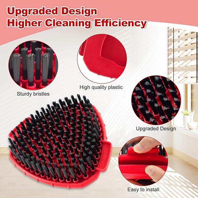 Scrub Brush for O-Cedar, Scrubber Mop Head Compatible with Ocedar Spin Mop Easy Wring 1 Tank,Upgraded Full Bristle of Cedar Scrubber Attachment,Floor Scrubber Brush,Wall Tile Bathroom Scrubber,1 Pack