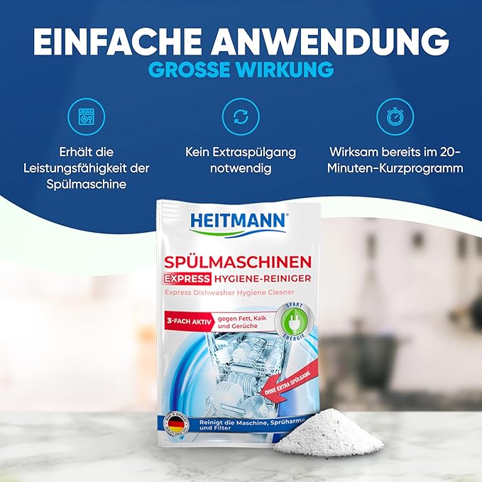 Heitmann Express Dishwasher Hygiene Cleaner 30 g