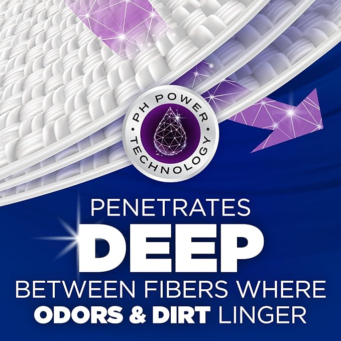 ARM & HAMMER Deep Clean Odor Formula Liquid Laundry Detergent, Radiant Burst Scent, 150 Fl Oz, 100 Loads