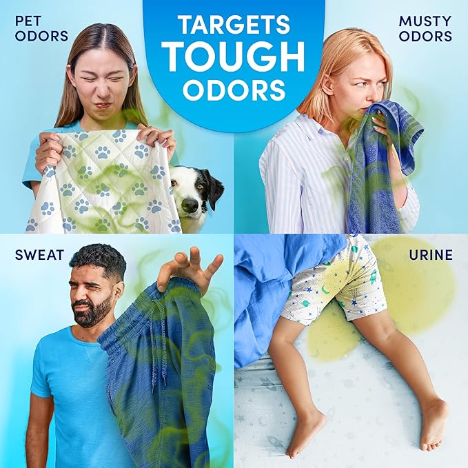 Downy Rinse Laundry Odor Remover, Cool Cotton Scent, 48 fl oz, Fabric Softener And Laundry Odor Removal Rinse, Fights Odors At The Source, HE Compatible