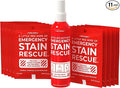 Emergency Stain Rescue Stain Remover Spray - Carpet Cleaner Spray - Wine & Coffee Stain Removal - 0.36 Fl Oz (Pack of 11)