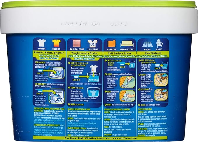 OxiClean Versatile Stain Remover Free, 3 lbs, Pack of 4