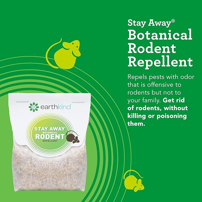 Stay Away Rodent Repellent - Pest Control for Indoor Use - Safe for Kids & Pets When Used as Directed - with Plant Fibers, Balsam Fir & Fragrance Oil - 4-Pack