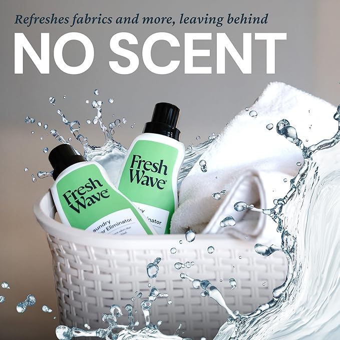 Fresh Wave Odor Removing Laundry Booster, 24 fl. Oz. | Laundry Scent Booster | Safer Odor Relief | Natural Plant-Based Odor Eliminator | Pet Bedding, Activewear, Blankets, Clothes & Fabrics