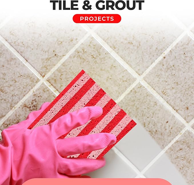 Multi-Purpose Sponges for Cleaning - USA 2 Pack, Large Sponges for Car Washing, Tile & Grout, All Purpose Cleaning