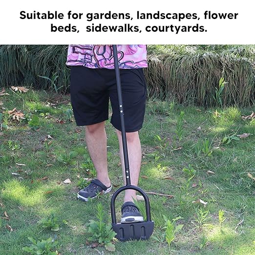 Saw Tooth Edger Half Moon Lawn Edger Sidewalk Grass Long Handled Step Edger for Garden