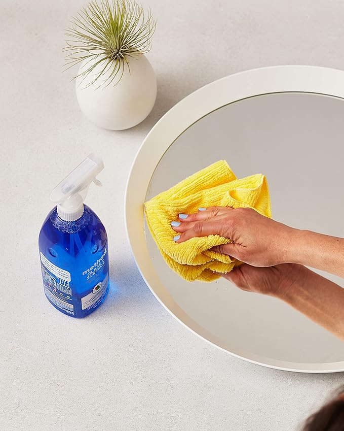 Method Glass Cleaner Spray, Mint, Ammonia Free Solution, Mirror & Window Cleaner - Great for Indoor & Outdoor Glass Surfaces, 28 oz Spray Bottles (Pack of 8)