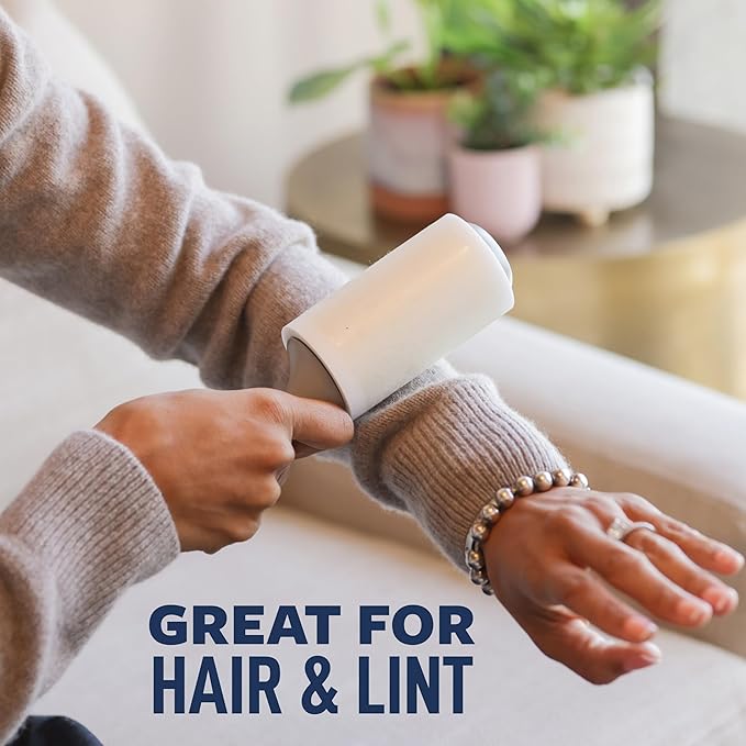 Scotch-Brite Everyday Clean Lint Roller, Scotch Brand Adhesive, Pet Hair & Lint Remover for Clothes, Furniture & Car, 4 in x 54.2 ft Each, 2 Pack, 190 Sheets Total