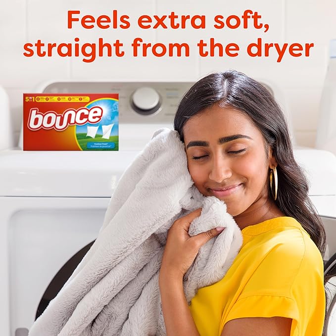 Bounce Dryer Sheets, 330 count, Outdoor Fresh Scent, Fabric Softener Sheets, Reduces Static, Softens and Fights Wrinkles