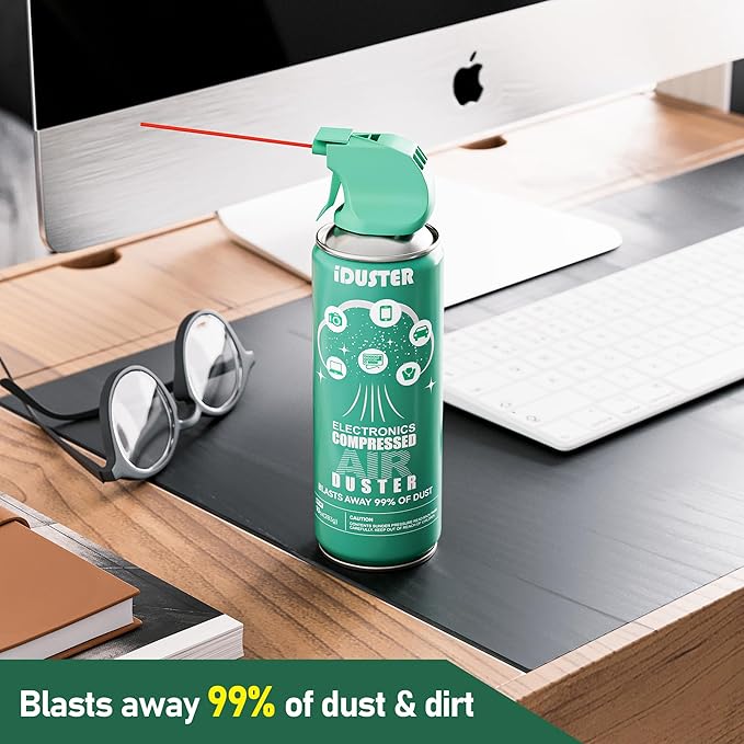 iDuster Disposable Compressed Duster, Computer Cleaner, Keyboard Cleaner, 1 Pack, 10 oz