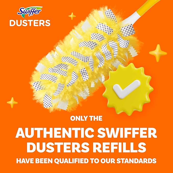 Swiffer Dusters Heavy Duty Multi-Surface Duster Refills for Cleaning, Lavender, 11 Count