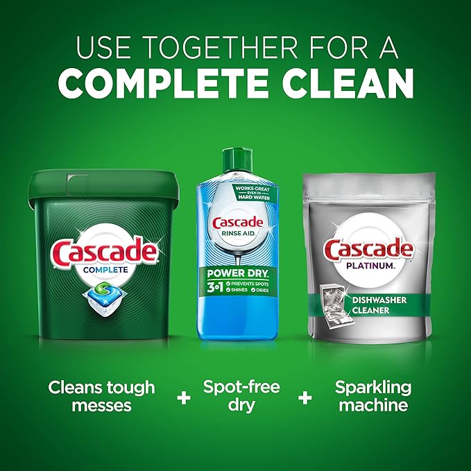Cascade Complete Dishwasher Pods - Fresh Scent ActionPacs, Dishwasher Detergent, Dishwasher Soap, Detergent Pods, 78 Count
