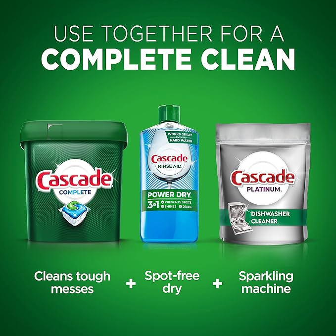 Cascade Complete ActionPacs, Dishwasher Detergent Pods, Fresh, 27 Count