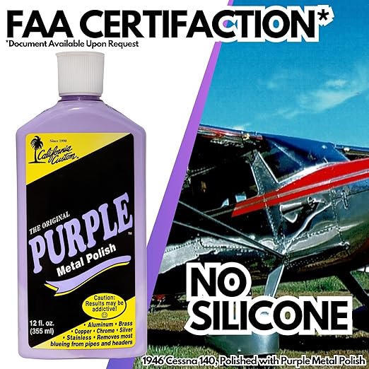 Products – The Original Purple Metal Polish, No Silicone, Body Shop Safe, Great for Aluminum, Brass, Copper, Chrome, Silver, Stainless and Gold, Made in The USA (6)
