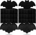 Tioncy 12 Pack Bat Sponges Kitchen Bulk Dual Sided Scrubber Gothic Sponges Dishwashing Non Scratch Bat Kitchen Accessories Dish Scouring, Black