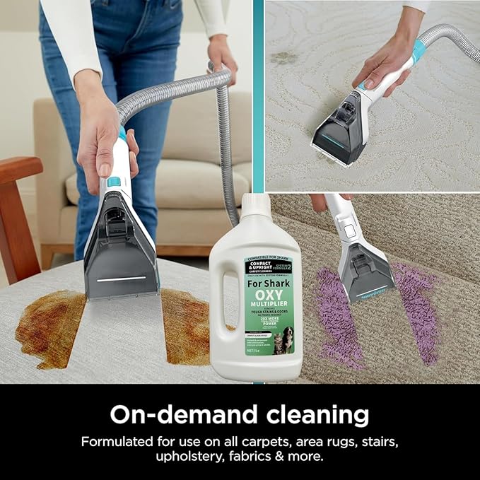 1L Stain & Odor Remover, Carpet Cleaner. Compatible With Shark All Upright And Compact Deep Carpet Cleaners(SYSTEM FORMULA 1)