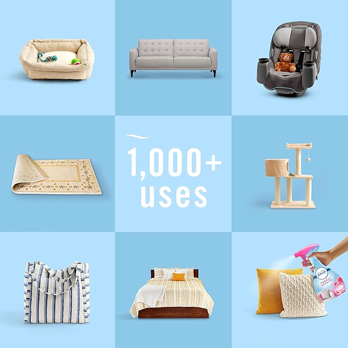 Febreze Fabric Spray Air Freshener, Odor-Fighting Fabric Refresher, Sneaker Balls Alternative, Couch Cleaner, Linen Spray, Multi-Use, Downy April Fresh Scent, 23.6 fl oz (Pack of 2)