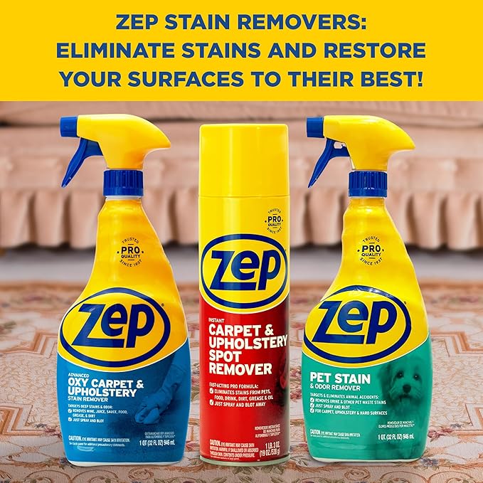 Zep Instant Carpet and Upholstery Spot Remover 19 oz ZUSPOT19 (Case of 4) (Formerly Instant Spot Remover)