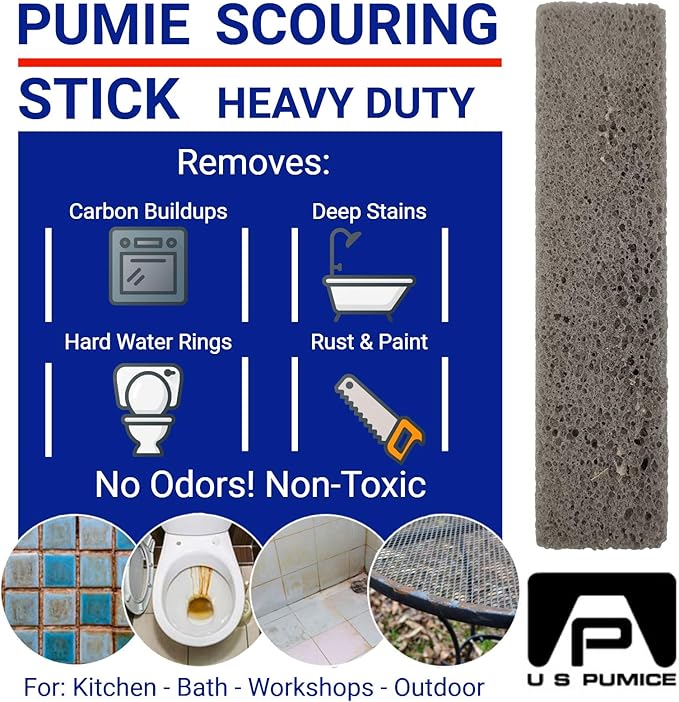 U. S. Pumice HDW-12 Pumie Scouring Stick (4 Pack) by United States Pumice Company