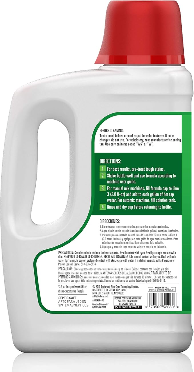 Hoover Smartwash Automatic Carpet Cleaner & Paws & Claws Deep Cleaning Carpet Shampoo with Stainguard & Renewal Deep Cleaning Carpet Shampoo, Concentrated Machine Cleaner Solution, 64oz Formula, White