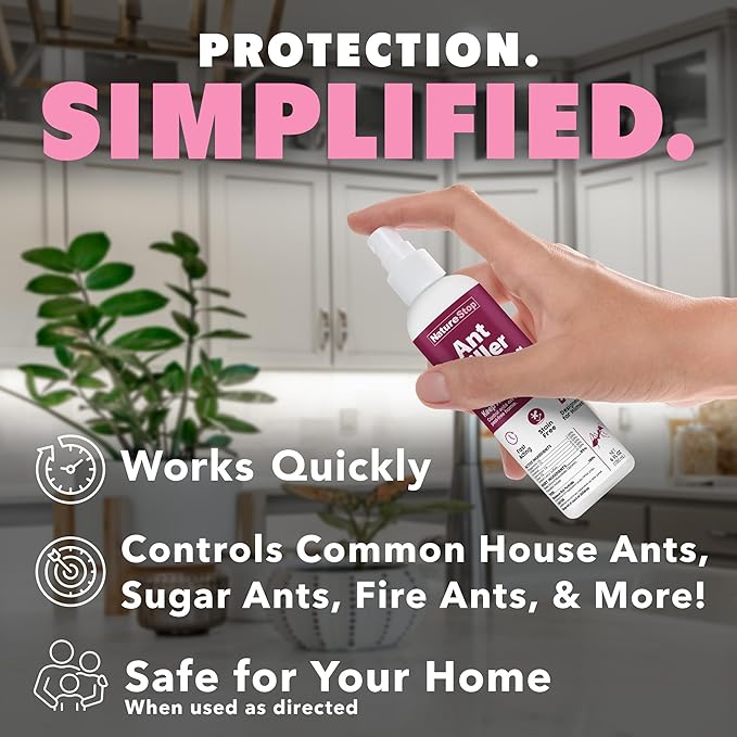 Ant Killer Spray for Indoor Use, Fast-Acting Ant Control, 6 oz (180mL)
